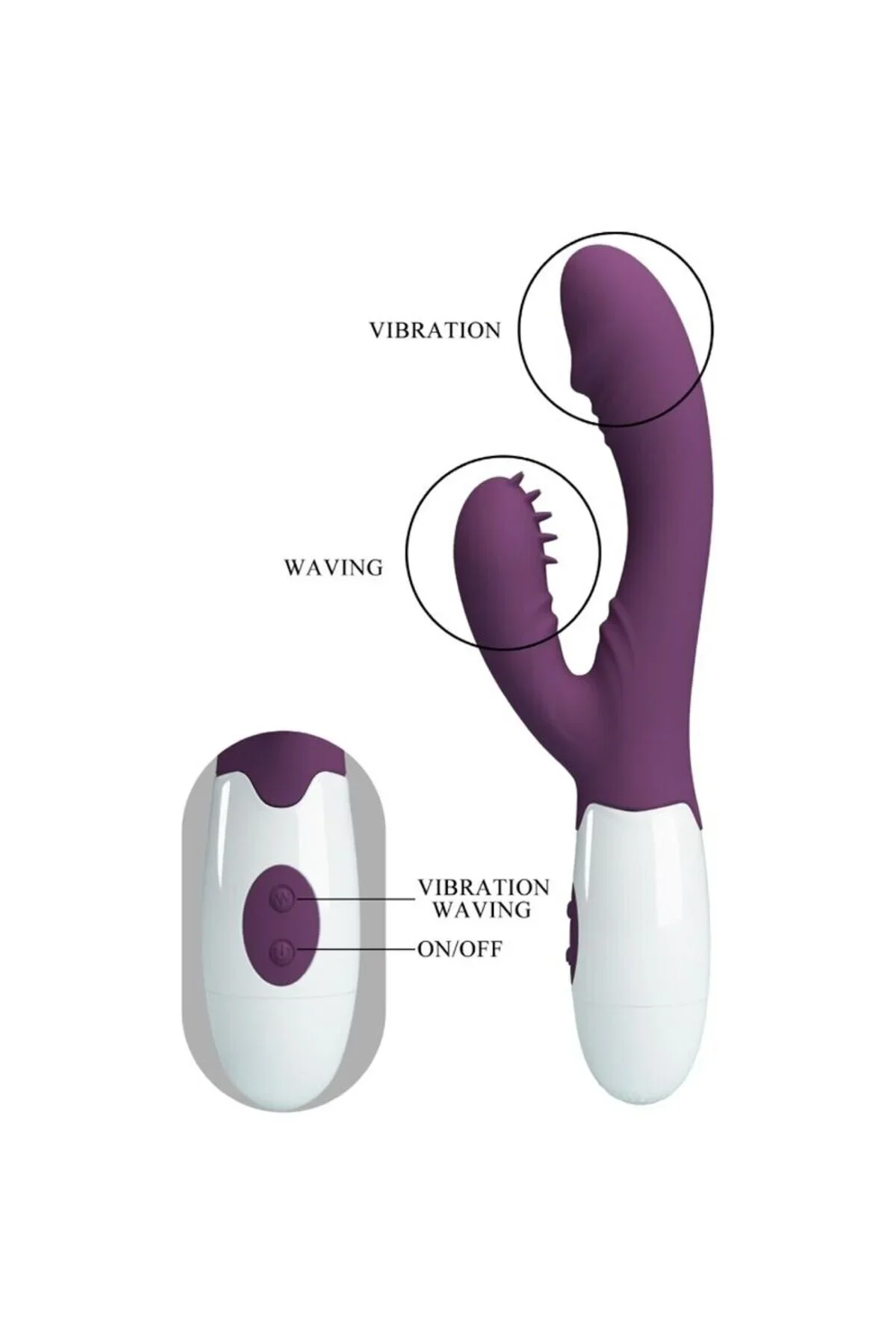 PRETTY LOVE - ANDRE INSTRUMENT DUAL RABBIT PURPLE