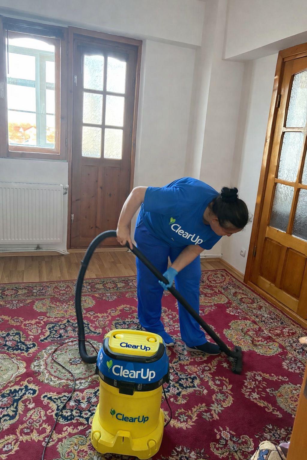 Detaliu curățenie ClearUp