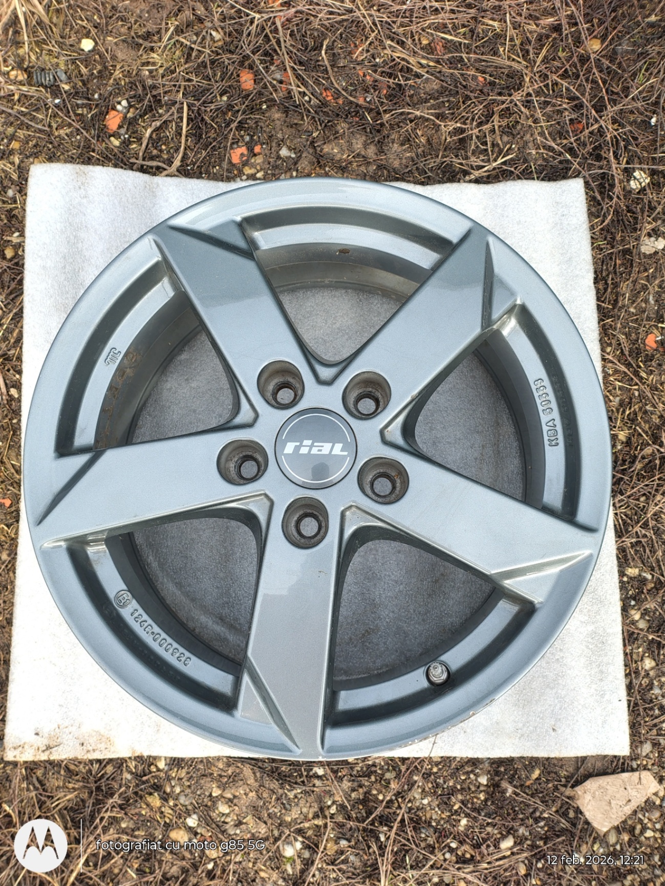 Jante aliaj 16 zoll marca Rial, gama Kia Ceed / DACIA DUSTER / HYUNDAI Ioniq 5 / 6 etc. cu senzori