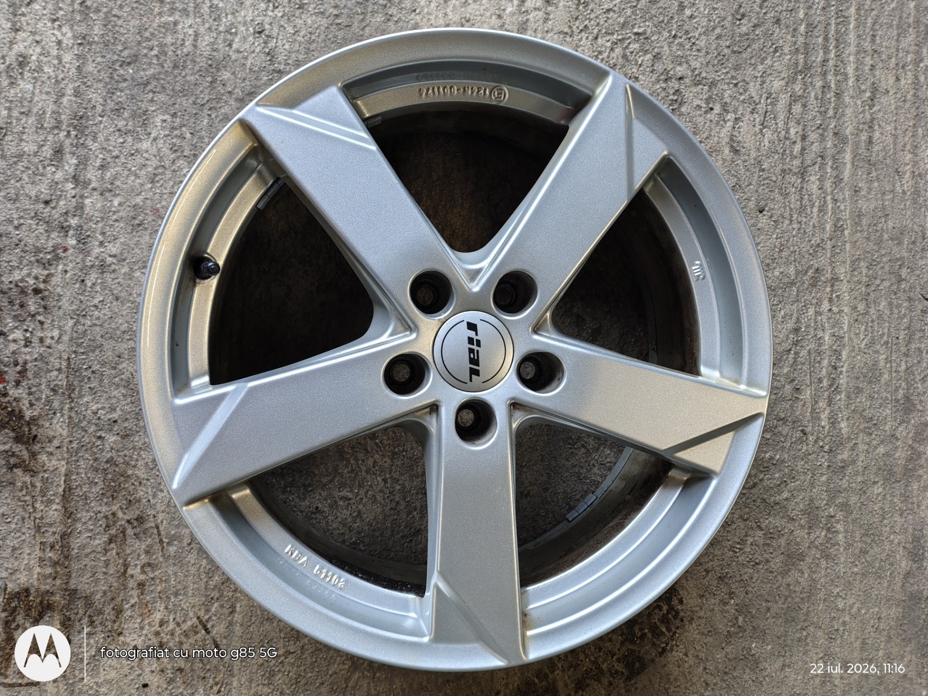 Jante aliaj 18 zoll marca Rial Germany, gama Hyundai, Kia, Mazda, Dacia Duster cu senzori de presiune pe fiecare janta.