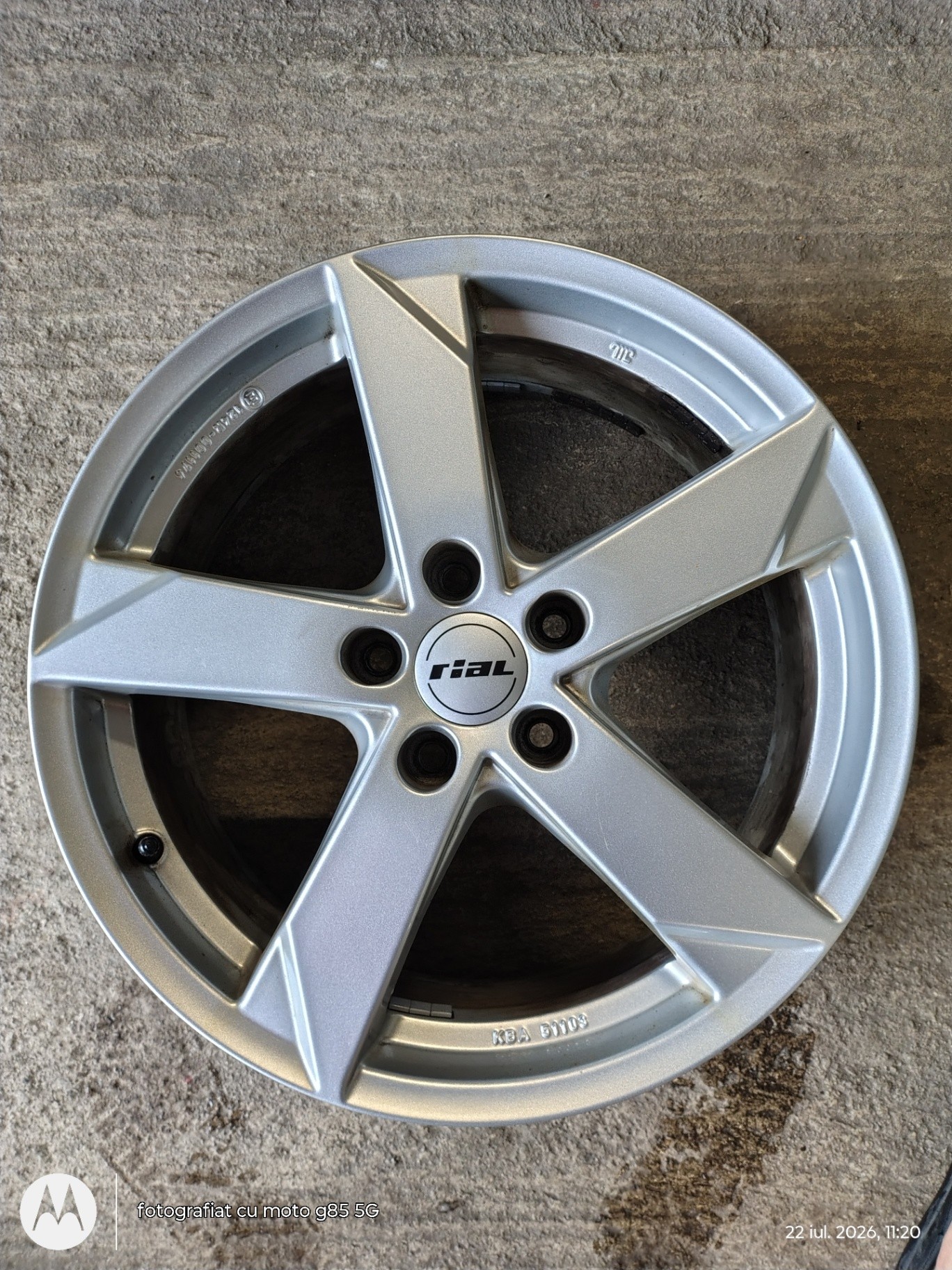 Jante aliaj 18 zoll marca Rial Germany, gama Hyundai, Kia, Mazda, Dacia Duster cu senzori de presiune pe fiecare janta.